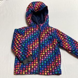 Lands End Rainbow Square Midweights Jacket